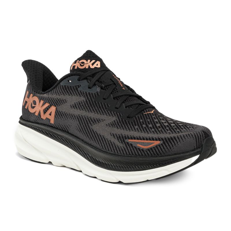 Кросівки для бігу жіночі HOKA Clifton 9 чорні 1127896-BCPPR 11