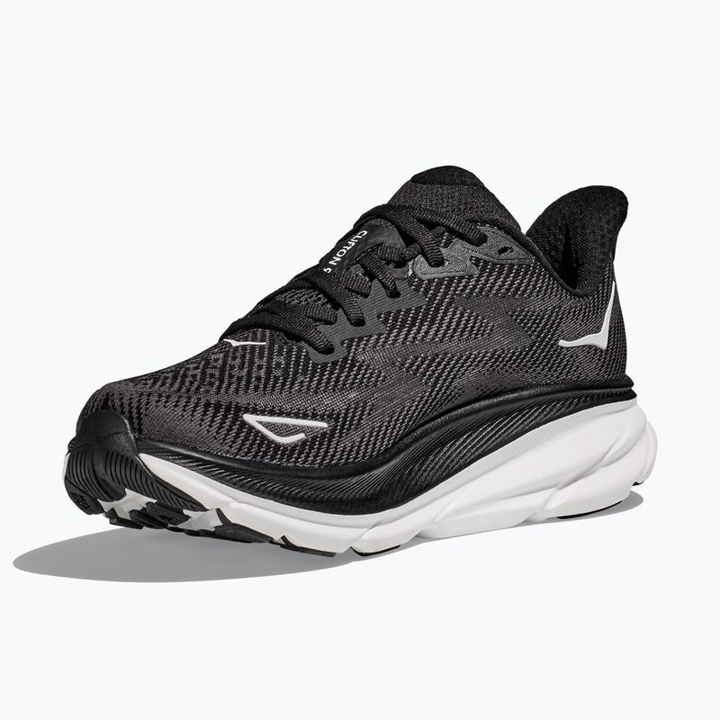 Кросівкі для бігу жіночі HOKA Clifton 9 black/white 11