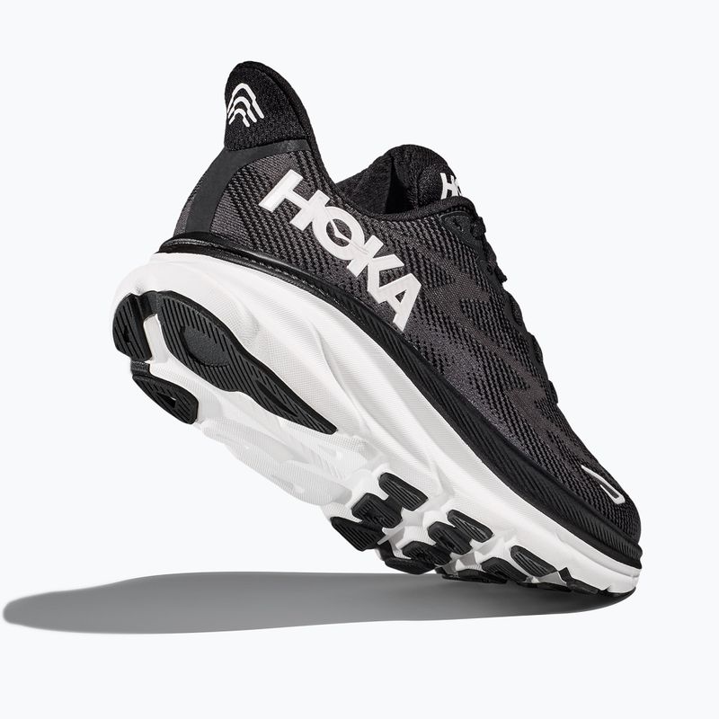 Кросівкі для бігу жіночі HOKA Clifton 9 black/white 12