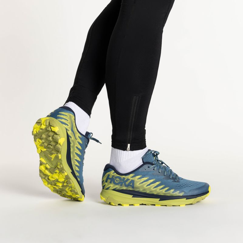 Черевики для бігу чоловічі HOKA Torrent 3 bluesteel/dark citron 2