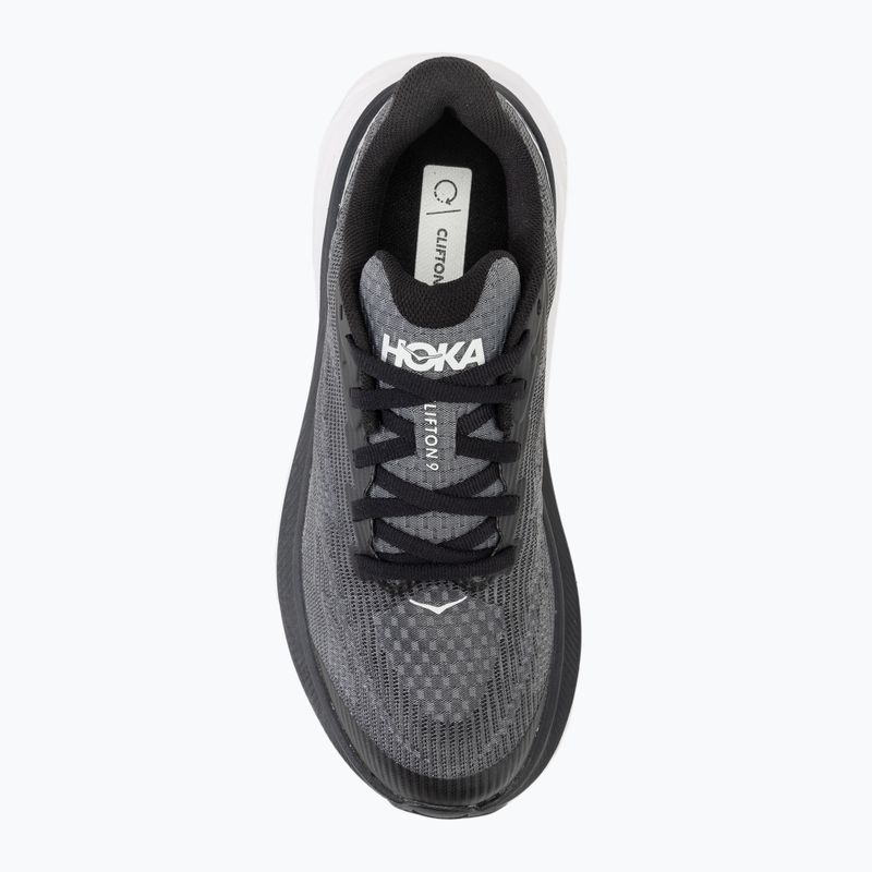 Кросівки для бігу дитячі HOKA Clifton 9 black/white 5