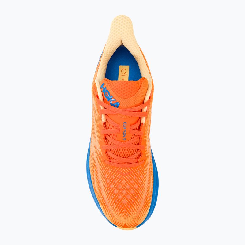 Черевики для бігу чоловічі HOKA Clifton 9 Wide vibrant orange/impala 6