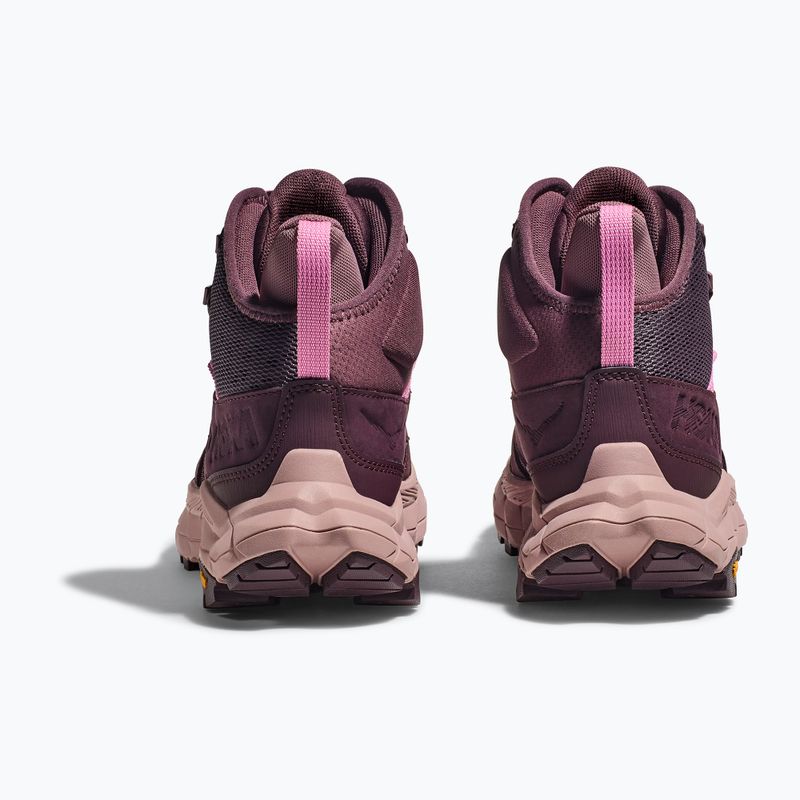 Жіночі трекінгові черевики HOKA Anacapa Breeze Mid родзинки/блідо-лілові 8