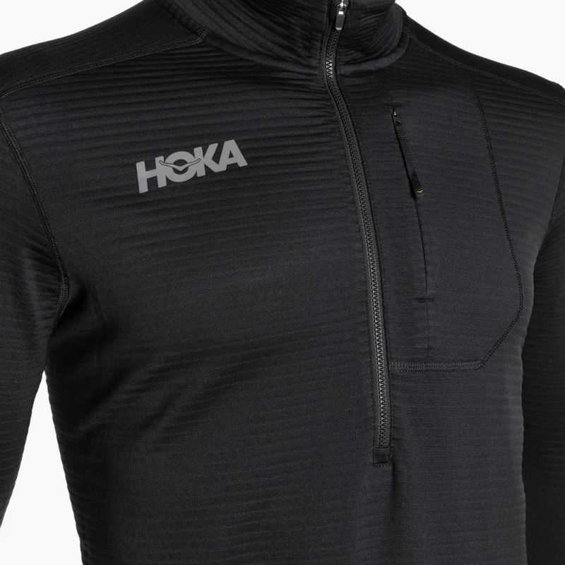 Чоловічий біговий світшот HOKA 1/2 Zip чорний 3