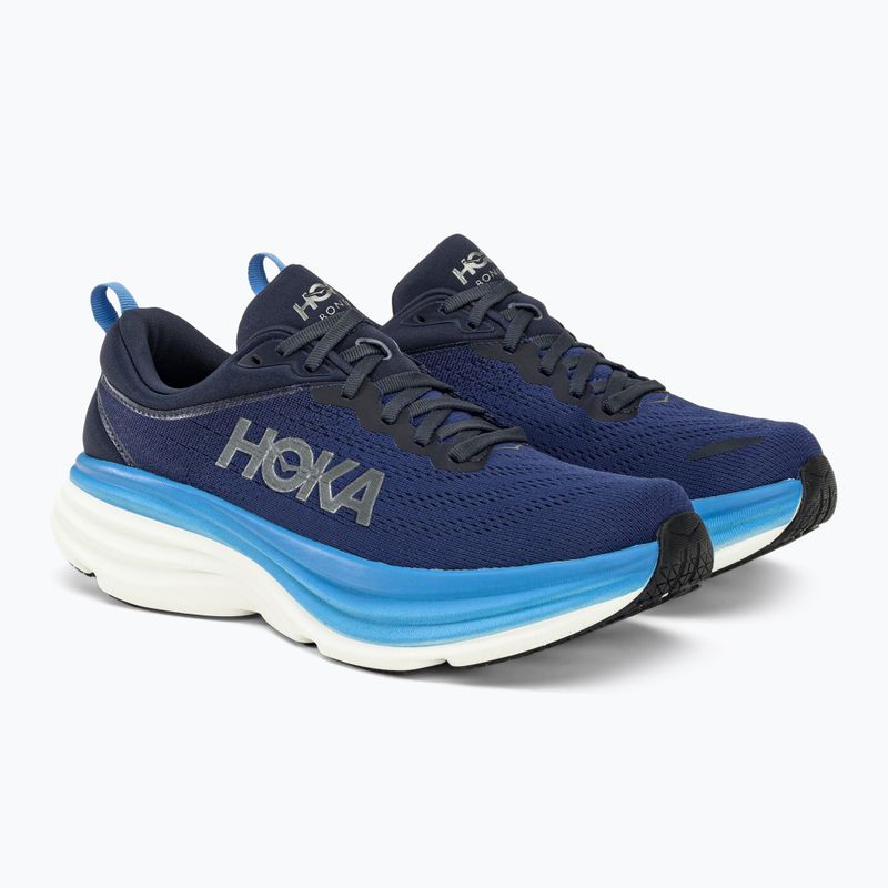 Кросівки для бігу чоловічі HOKA Bondi 8 сині 1123202-OSAA 4