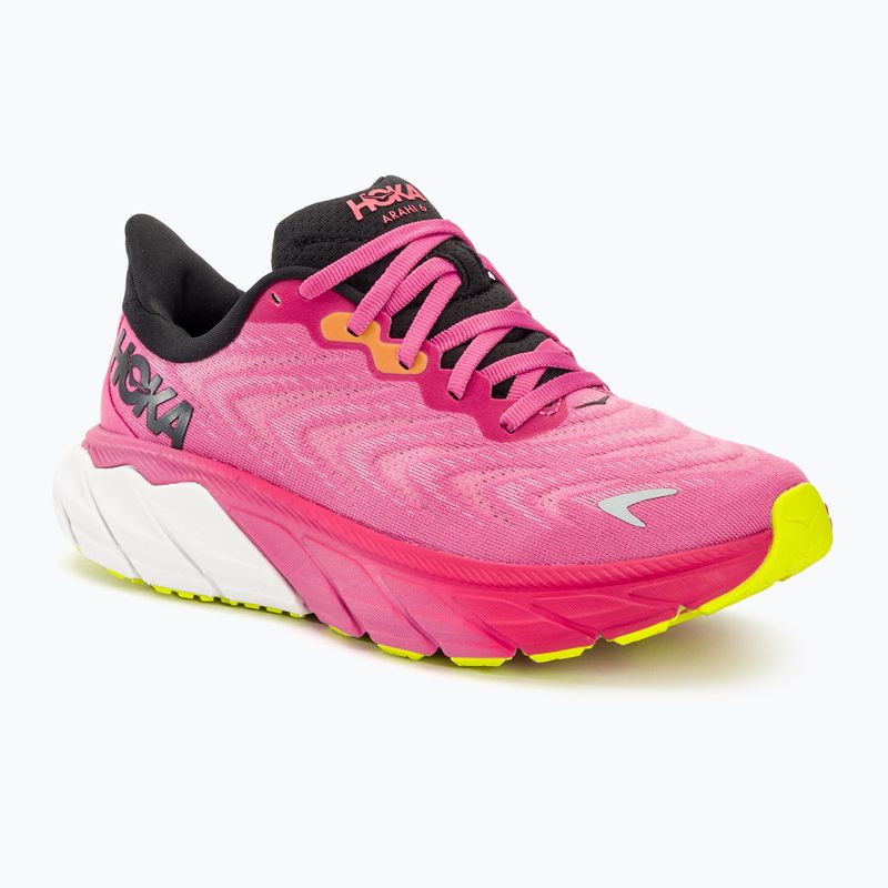 Кросівки для бігу жіночі HOKA Arahi 6 strawberry/black