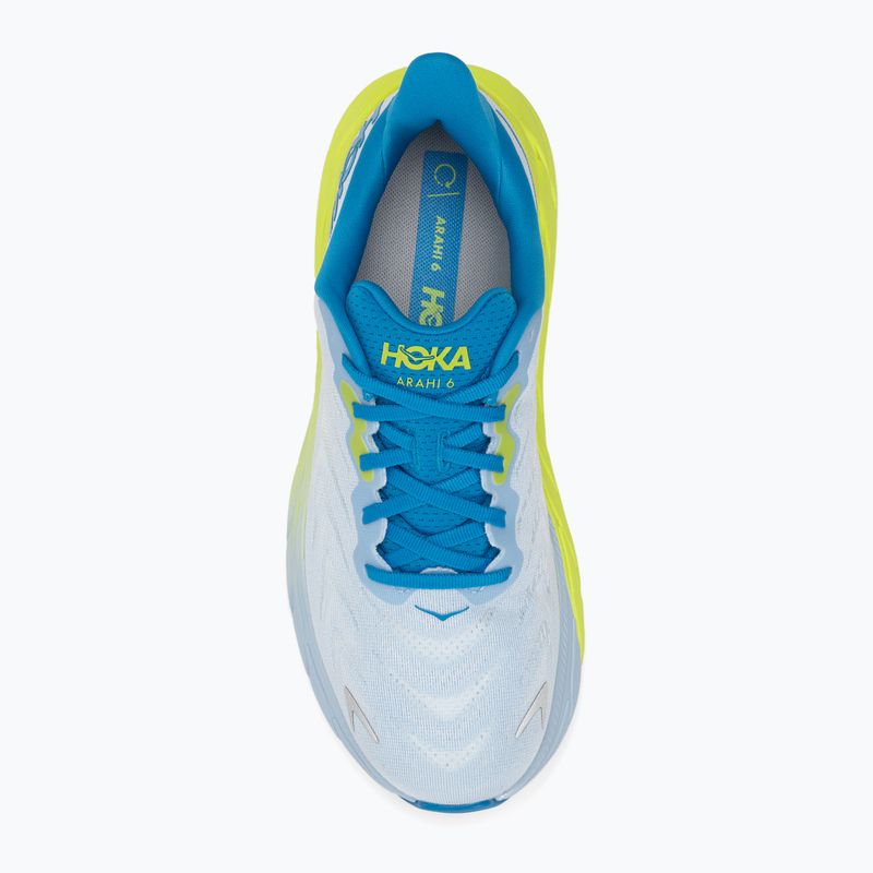 Кросівки для бігу чоловічі HOKA Arahi 6 Wide ice water/evening primrose 5
