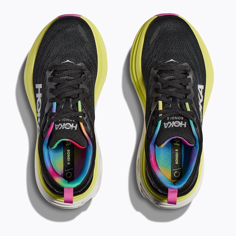 Черевики для бігу чоловічі HOKA Bondi 8 black/citrus glow 8