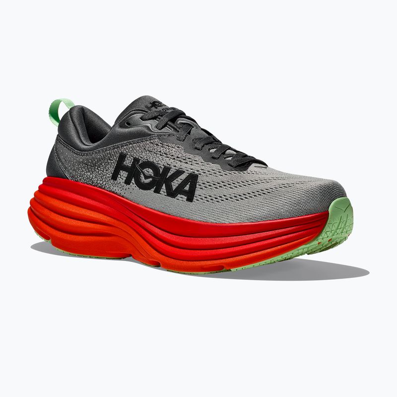 Чоловічі бігові кросівки HOKA Bondi 8 замок/полум'я 7