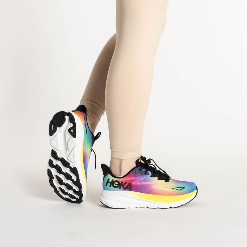 Черевики для бігу жіночі HOKA Clifton 9 black/multi 2