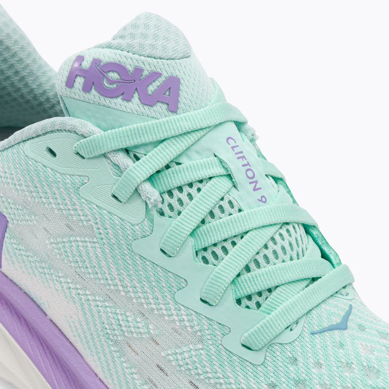 Жіночі бігові кросівки HOKA Clifton 9 sunlit океан/бузковий туман 8