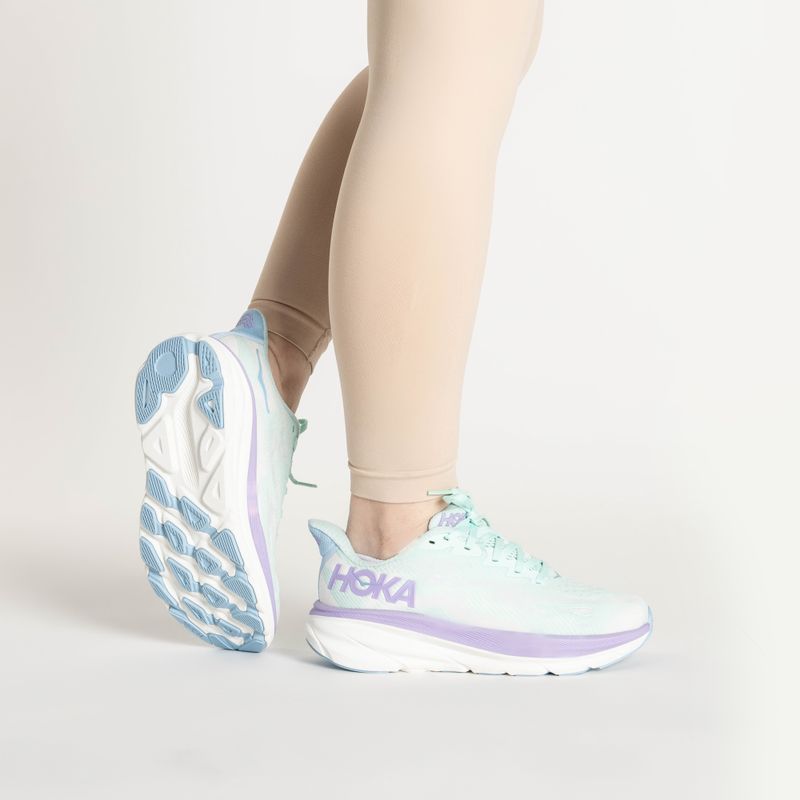 Черевики для бігу жіночі HOKA Clifton 9 Wide sunlit ocean/lilac mist 2