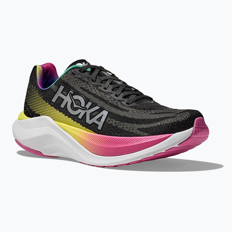 Чоловічі бігові кросівки HOKA Mach X чорний/сріблястий 8