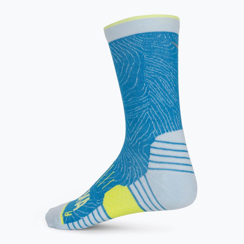 Шкарпетки для бігу HOKA Crew Run Sock 3 пари diva blue/ice water/evening primrose 5