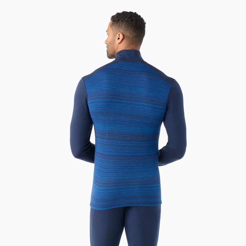 Лонгслів термічний чоловічий Smartwool Merino 250 Baselayer 1/4 Zip Boxed deep navy color shift 2