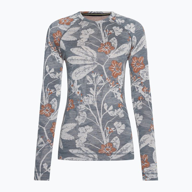 Жіноча термоактивна кофта Smartwool Merino 250 Baselayer Crew Boxed winter sky floral 3