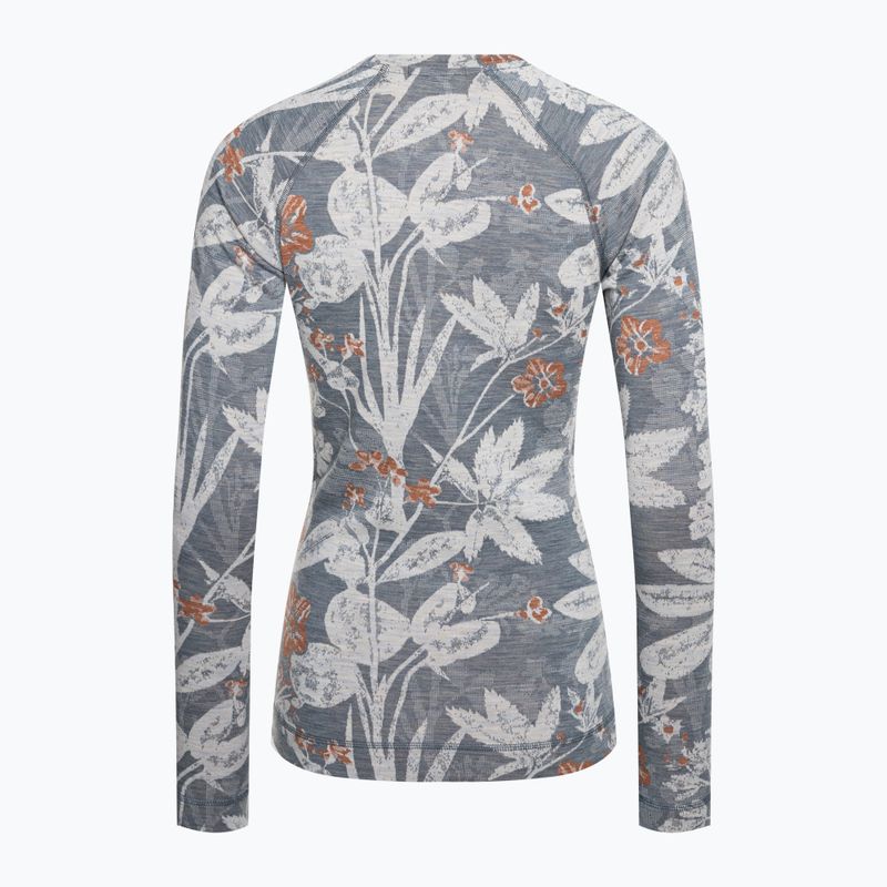 Жіноча термоактивна кофта Smartwool Merino 250 Baselayer Crew Boxed winter sky floral 4