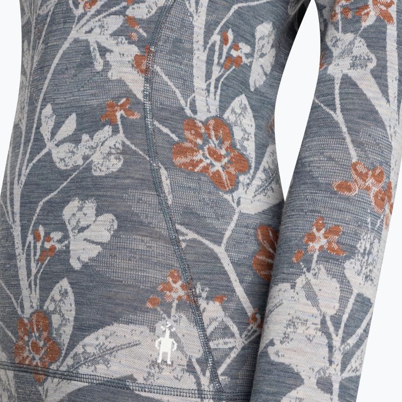Жіноча термоактивна кофта Smartwool Merino 250 Baselayer Crew Boxed winter sky floral 6