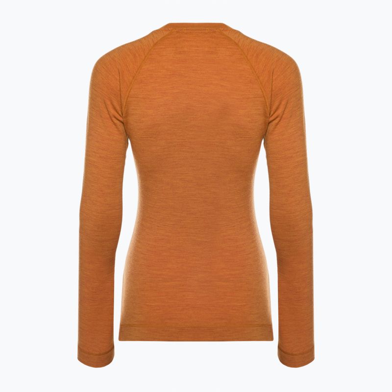 Жіноча термоактивна кофта Smartwool Merino 250 Baselayer Crew Boxed marmalade heather 4