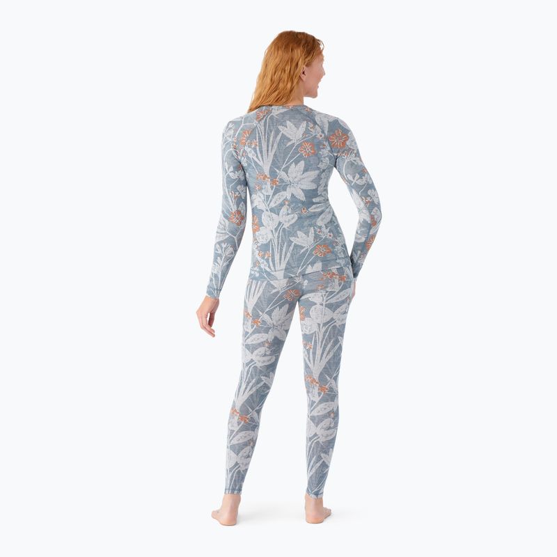 Жіноча термоактивна кофта Smartwool Merino 250 Baselayer Crew Boxed winter sky floral 2