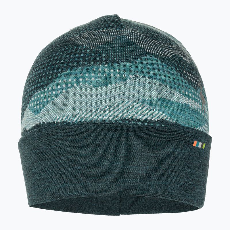 Шапка з манжетами Smartwool Merino Reversible Cuffed Twilight Blue mtn scape 2