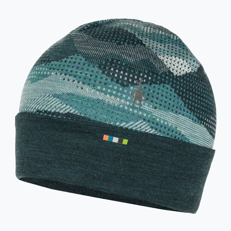 Шапка з манжетами Smartwool Merino Reversible Cuffed Twilight Blue mtn scape 3
