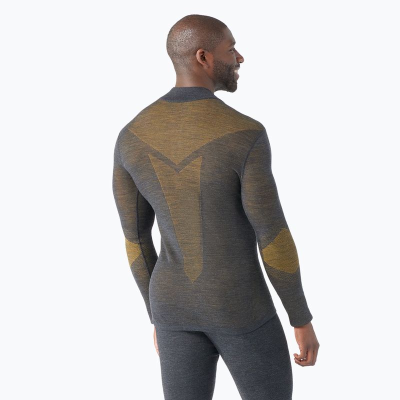 Чоловіча термоактивна кофта Smartwool Intraknit Thermal Merino Baselayer 1/4 Zip charcoal/gold 2
