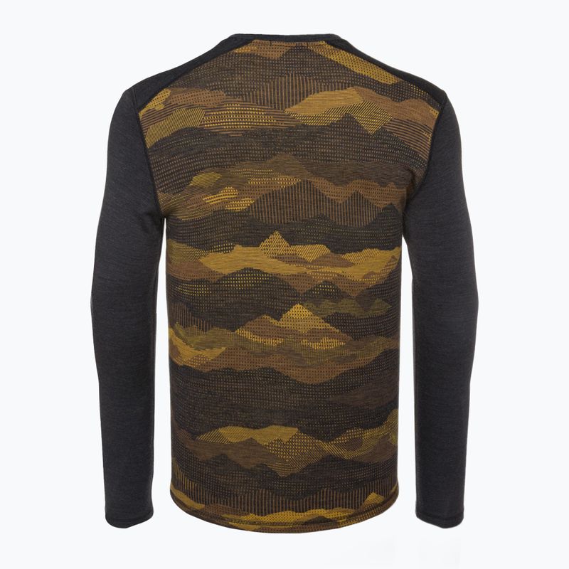 Чоловіча термоактивна кофта Smartwool Merino 250 Baselayer Crew Boxed charcoal mtn scape 4