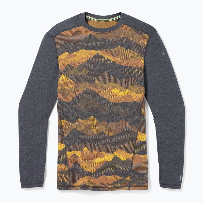Чоловіча термоактивна кофта Smartwool Merino 250 Baselayer Crew Boxed charcoal mtn scape 6