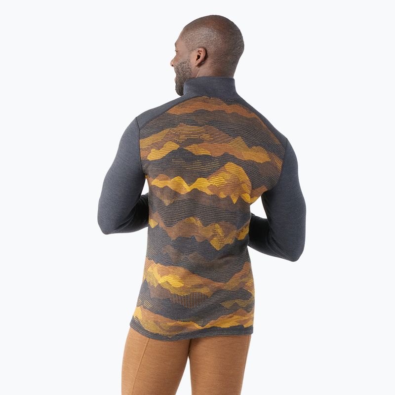 Чоловіча термоактивна кофта Smartwool Merino 250 Baselayer 1/4 Zip Boxed charcoal mtn scape 2