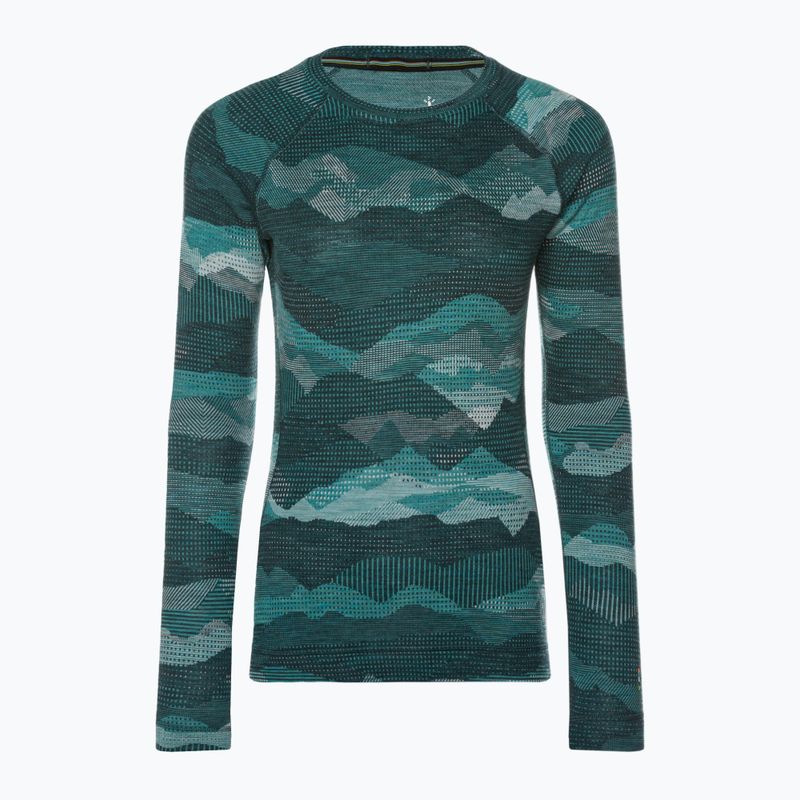 Жіноча термоактивна кофта Smartwool Merino 250 Baselayer Crew Boxed twilight blue mtn scape 3