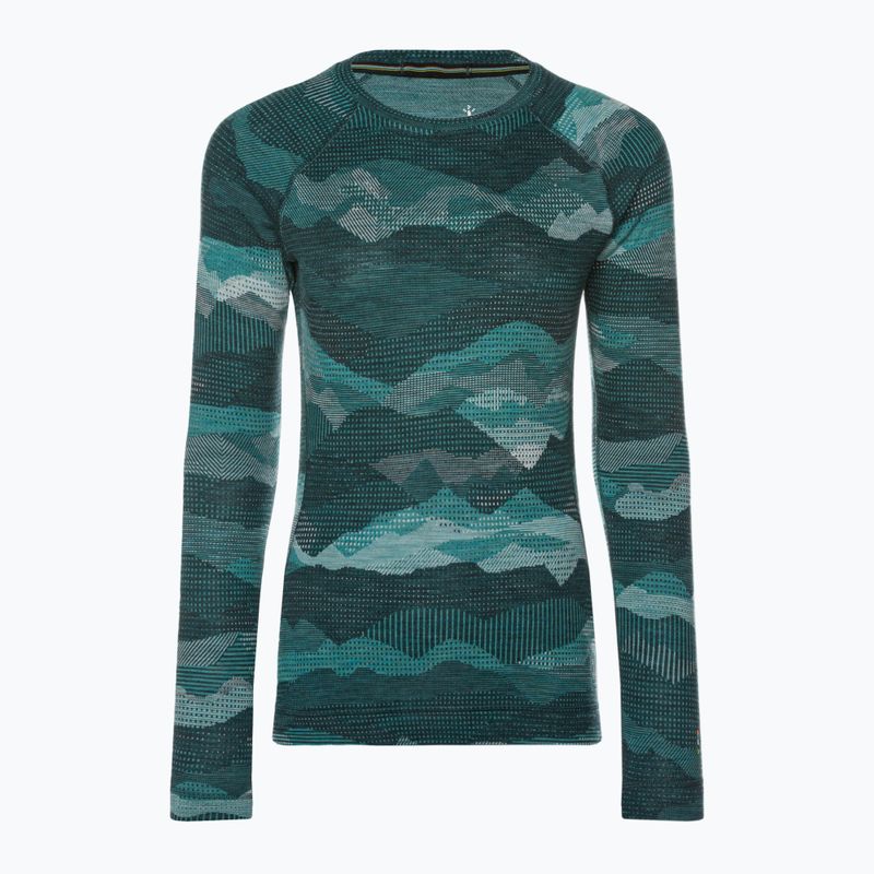 Жіноча термофутболка Smartwool Merino 250 Baselayer Crew Boxed twilight blue mtn scape 3