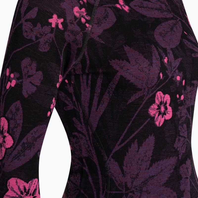 Жіноча термоактивна кофта Smartwool Merino 250 Baselayer Crew Boxed purple iris floral 5