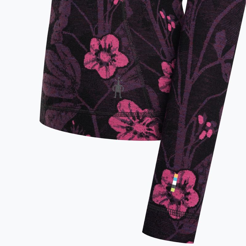 Жіноча термоактивна кофта Smartwool Merino 250 Baselayer Crew Boxed purple iris floral 6