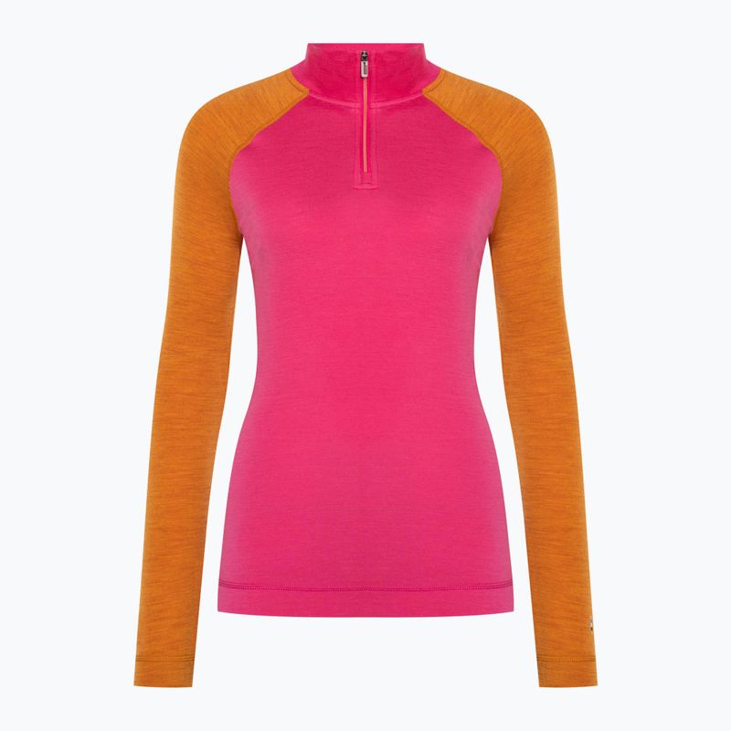 Лонгслів термічний жіночий Smartwool Classic Thermal Merino Baselayer 1/4 Zip Boxed power pink 3