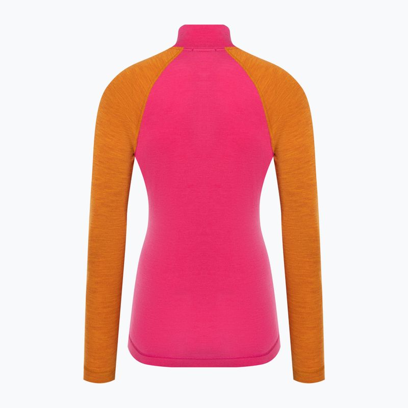 Лонгслів термічний жіночий Smartwool Classic Thermal Merino Baselayer 1/4 Zip Boxed power pink 4