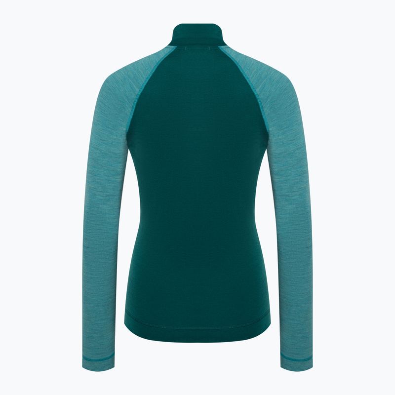 Жіноча термоактивна кофта Smartwool Classic Thermal Merino Baselayer 1/4 Zip Boxed emerald 4
