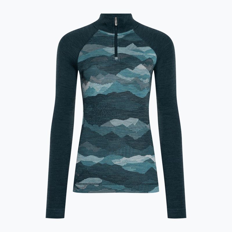 Жіноча термоактивна кофта Smartwool Classic Thermal Merino Baselayer 1/4 Zip Boxed twilight 3