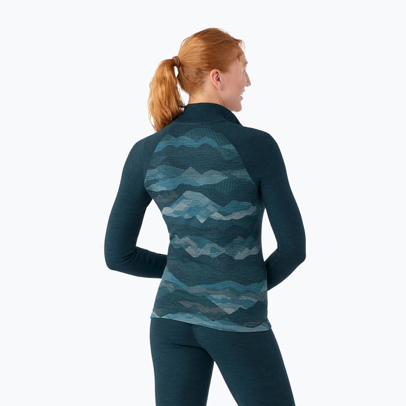 Лонгслів термічний жіночий Smartwool Classic Thermal Merino Baselayer 1/4 Boxed twilight blue 2