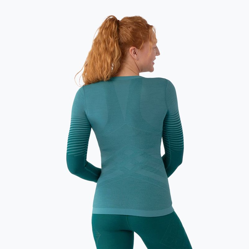 Жіноча термоактивна кофта Smartwool Intraknit Thermal Merino Baselayer Pattern Crew cascade 2