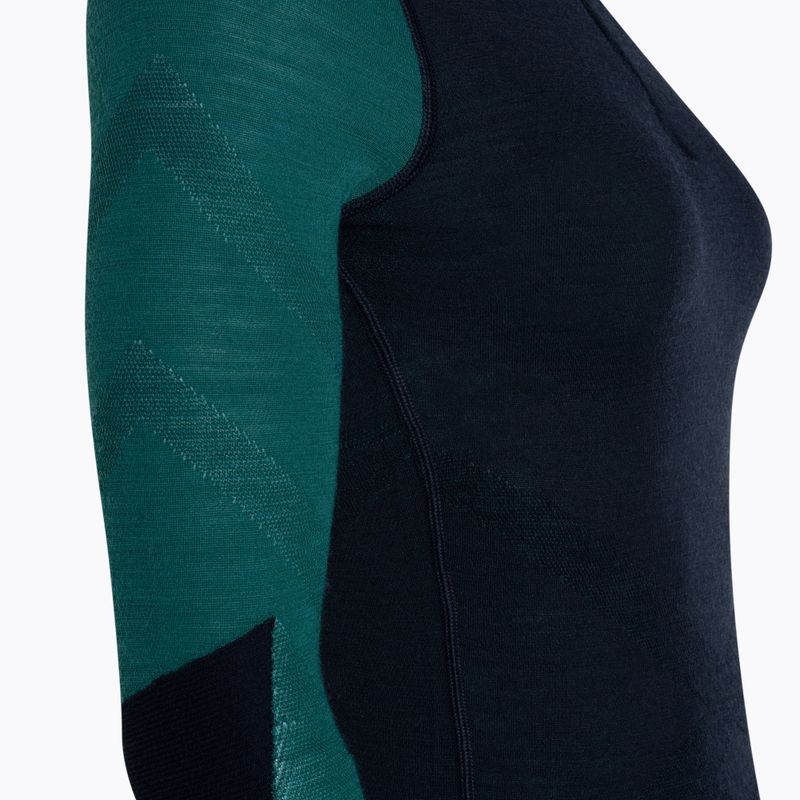 Жіноча термоактивна кофта Smartwool Intraknit Thermal Merino Baselayer Colorblock 1/4 Zip navy 5