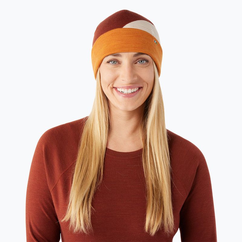 Шапка зимова Smartwool Thermal Merino Colorblock marmalade heather 2