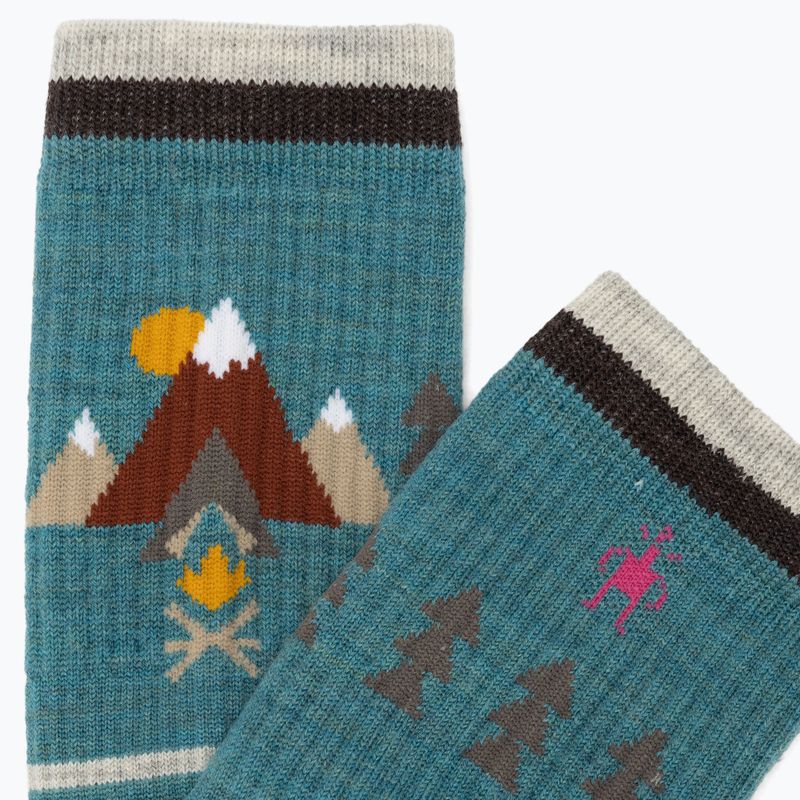 Жіночі трекінгові шкарпетки Smartwool Hike Light Cushion Under The Stars Crew каскад зелені 4