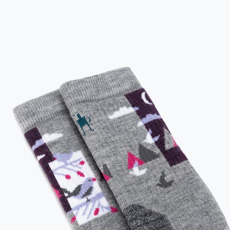 Шкарпетки трекінгові жіночі Smartwool Hike Full Cushion Alpine Perch Crew light gray 3