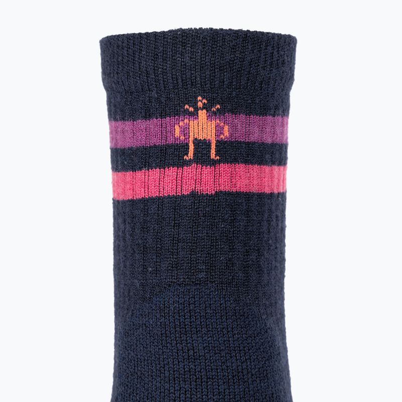 Жіночі трекінгові шкарпетки Smartwool Hike Light Cushion Tube Stripe Crew глибокий темно-синій/потужний рожевий 3