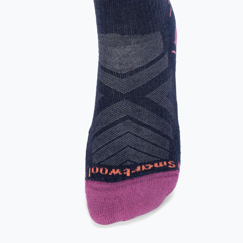 Жіночі трекінгові шкарпетки Smartwool Hike Light Cushion Tube Stripe Crew глибокий темно-синій/потужний рожевий 4