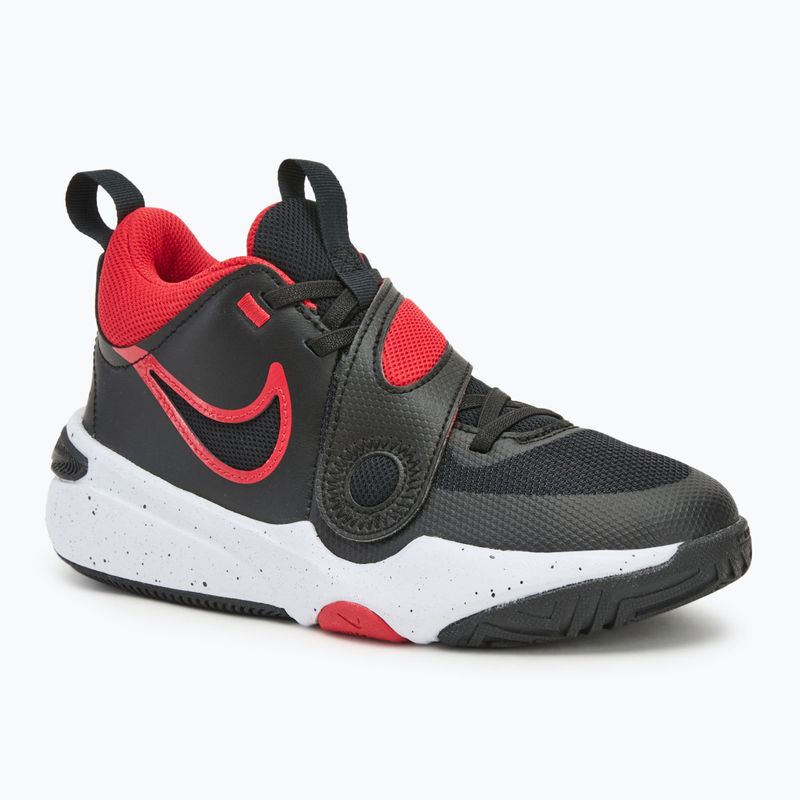 Кросівки баскетбольні дитячі Nike Team Hustle D11 black/ white/ university red