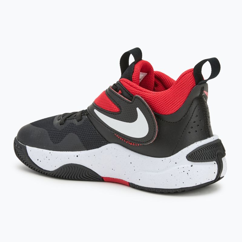 Кросівки баскетбольні дитячі Nike Team Hustle D11 black/ white/ university red 3