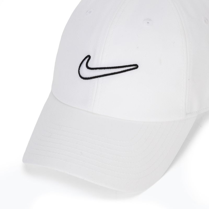 Кепка Nike Club Unstructured Swoosh white/white 3