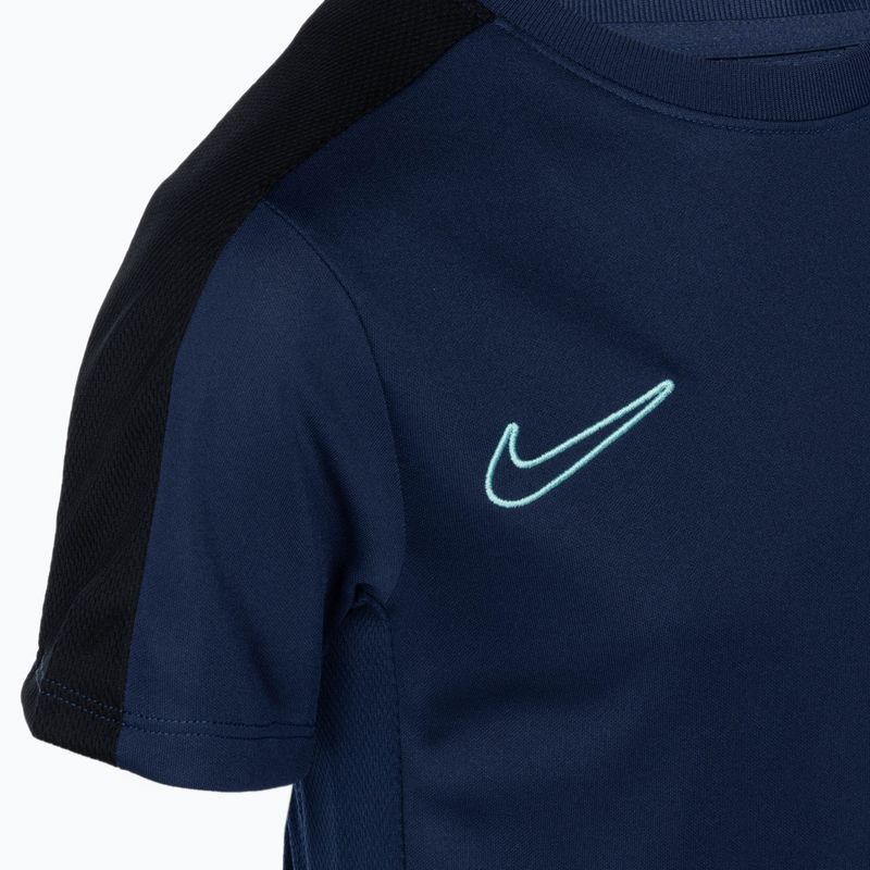 Футболка для футболу дитяча Nike Dri-Fit Academy23 midnight navy/black/hyper turquoise 3